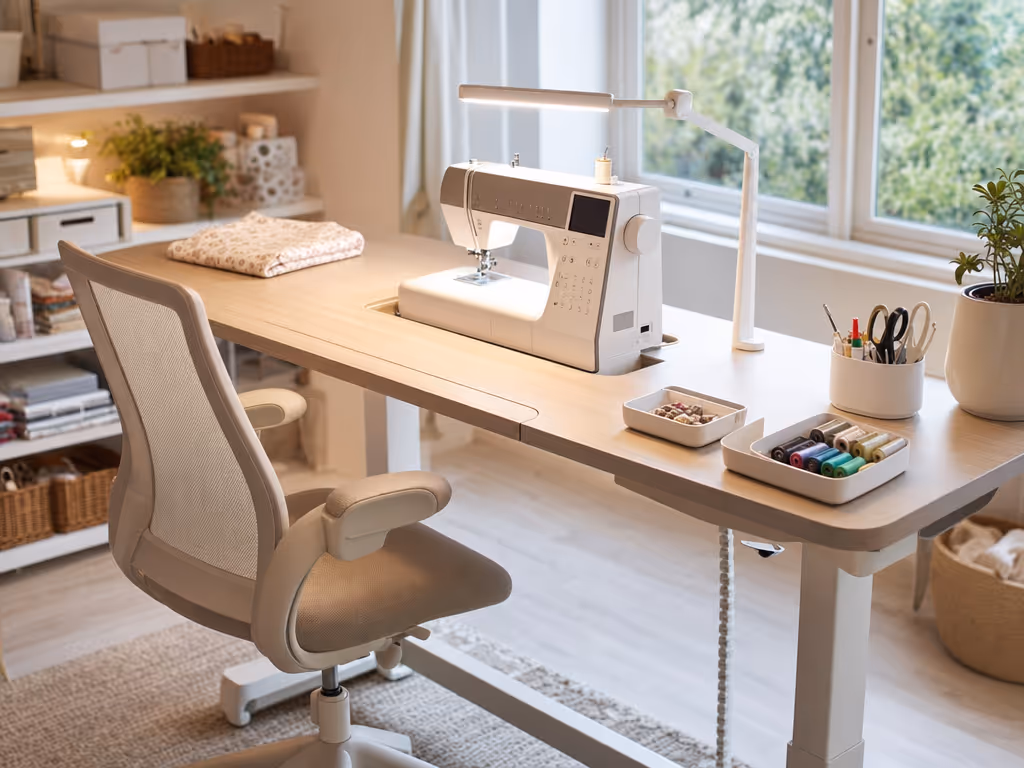 ergonomic_craft_sewing_table_with_clear_needle_area_and_organized_maintenance_tools