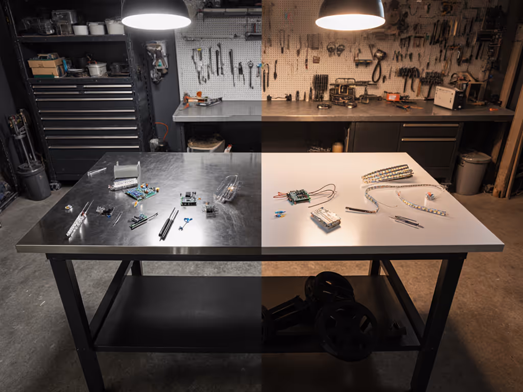 Stainless Steel Work Table vs Laminate: Light Assembly Comparison