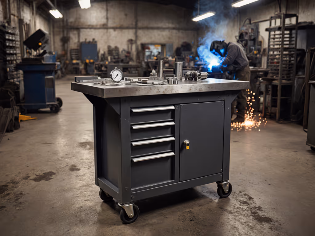 Verified Rolling Steel Workbenches for Metal Shops