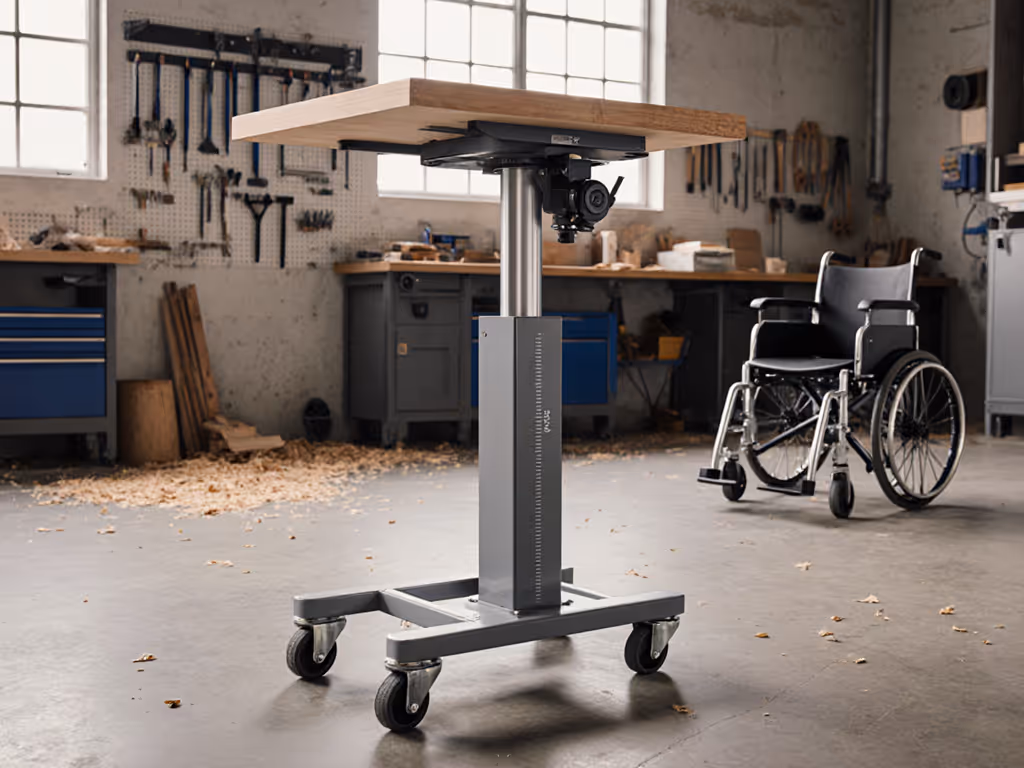 Mobile Workbench: Disability-Friendly Height Adjustability Guide
