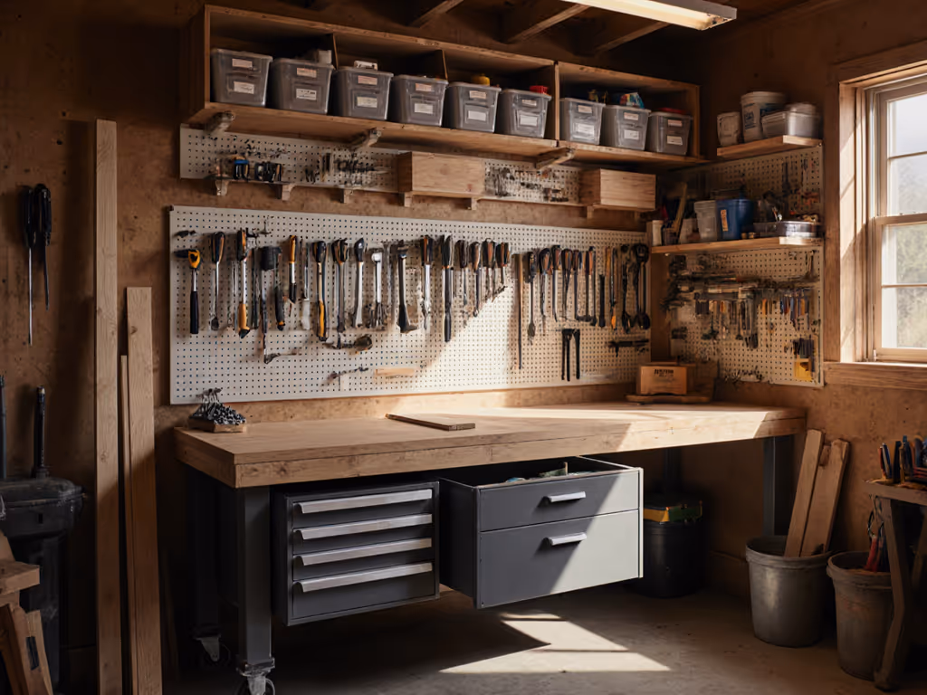 Workbench Storage Hacks: Small Workshop Organization Made Simple